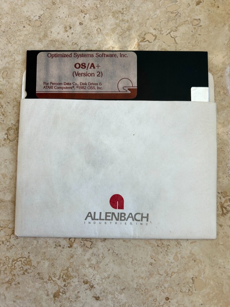 OS/A+ Version 2 - 1982 Atari 400/800 OSS Systems Disk, Percom Data Co. - Tested