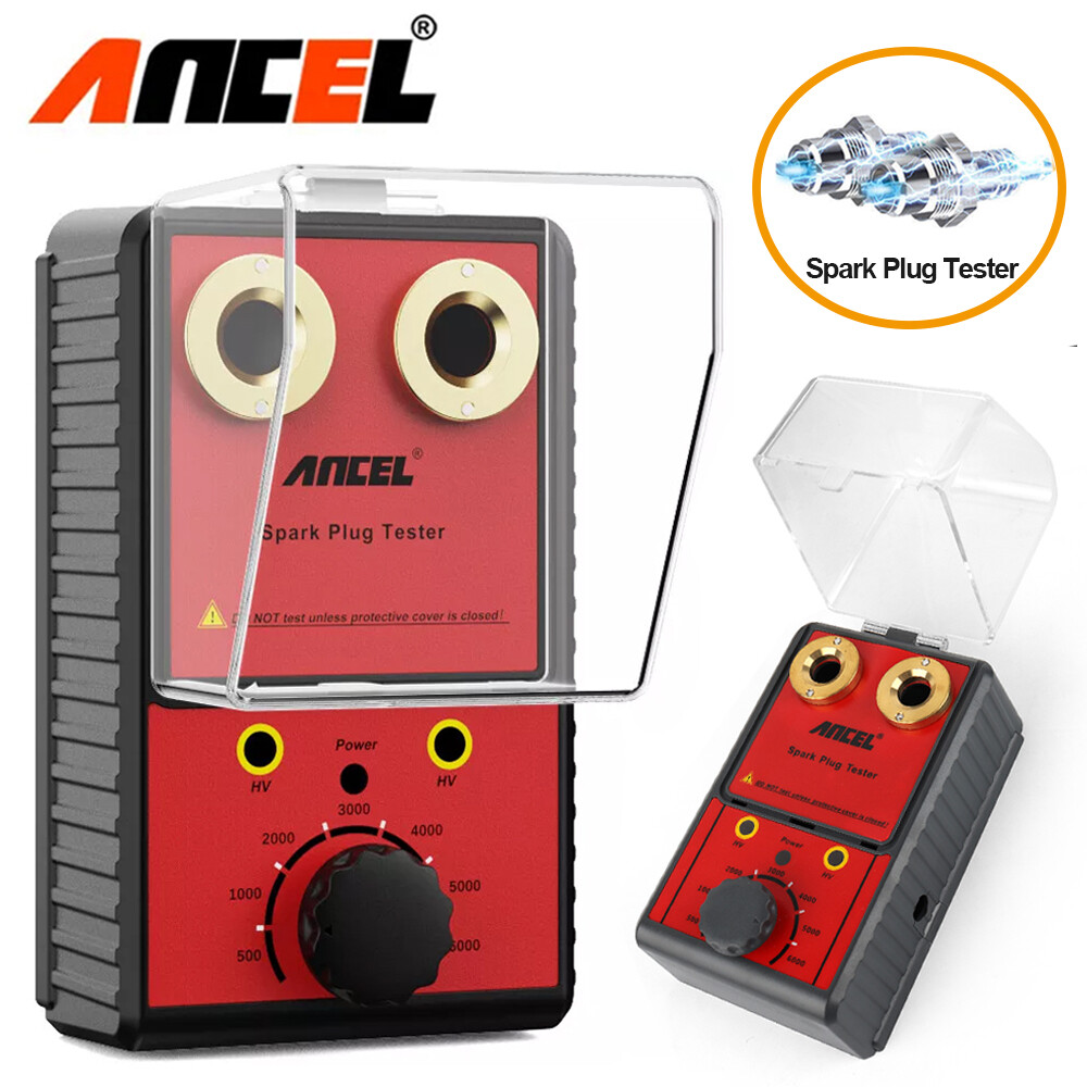 12V Spark Plug Tester Dual Hole Diagnostic Tool Gasoline Car Ignition Analyzer