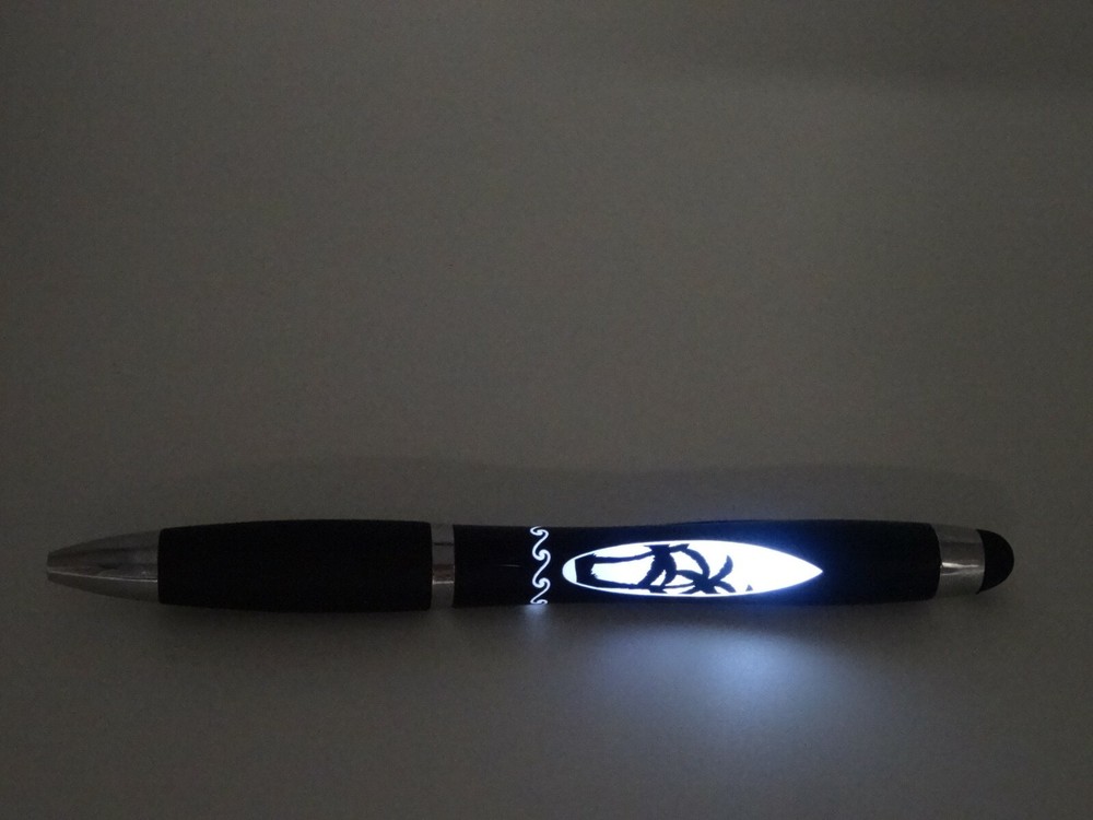 New Lighted Surfboard ink pen ! Palm Tree design
