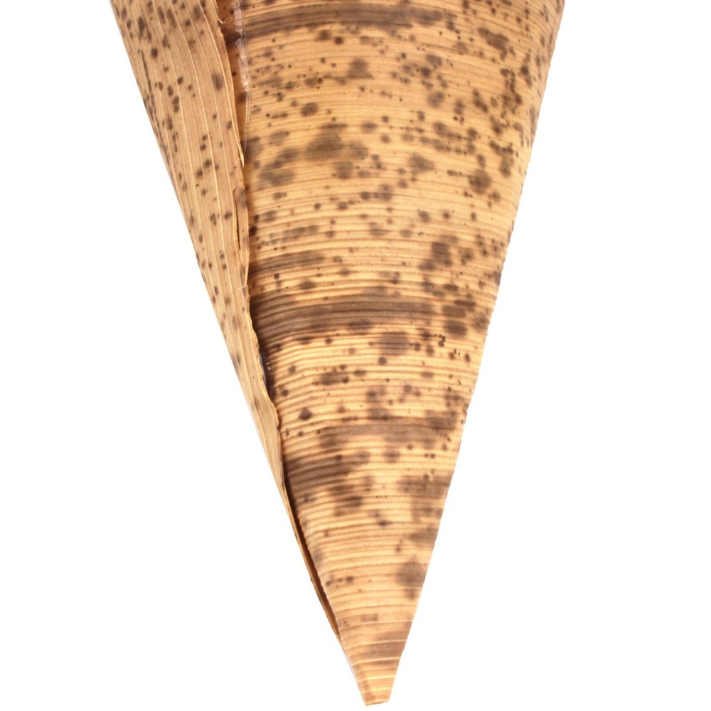 BambooMN Premium Bamboo Leaf Food Cone - Multiple Sizes & Quantity Available