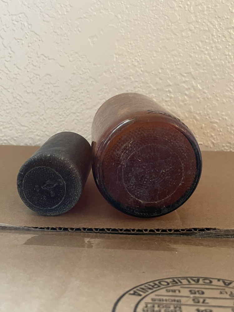 antique amber glass bottles