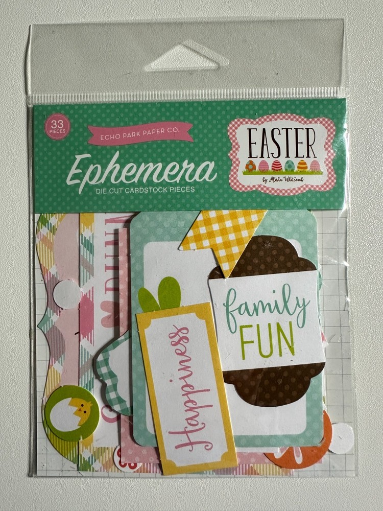 Echo Park Ephemera Die Cut Packs Multiple Variations Available-You Choose
