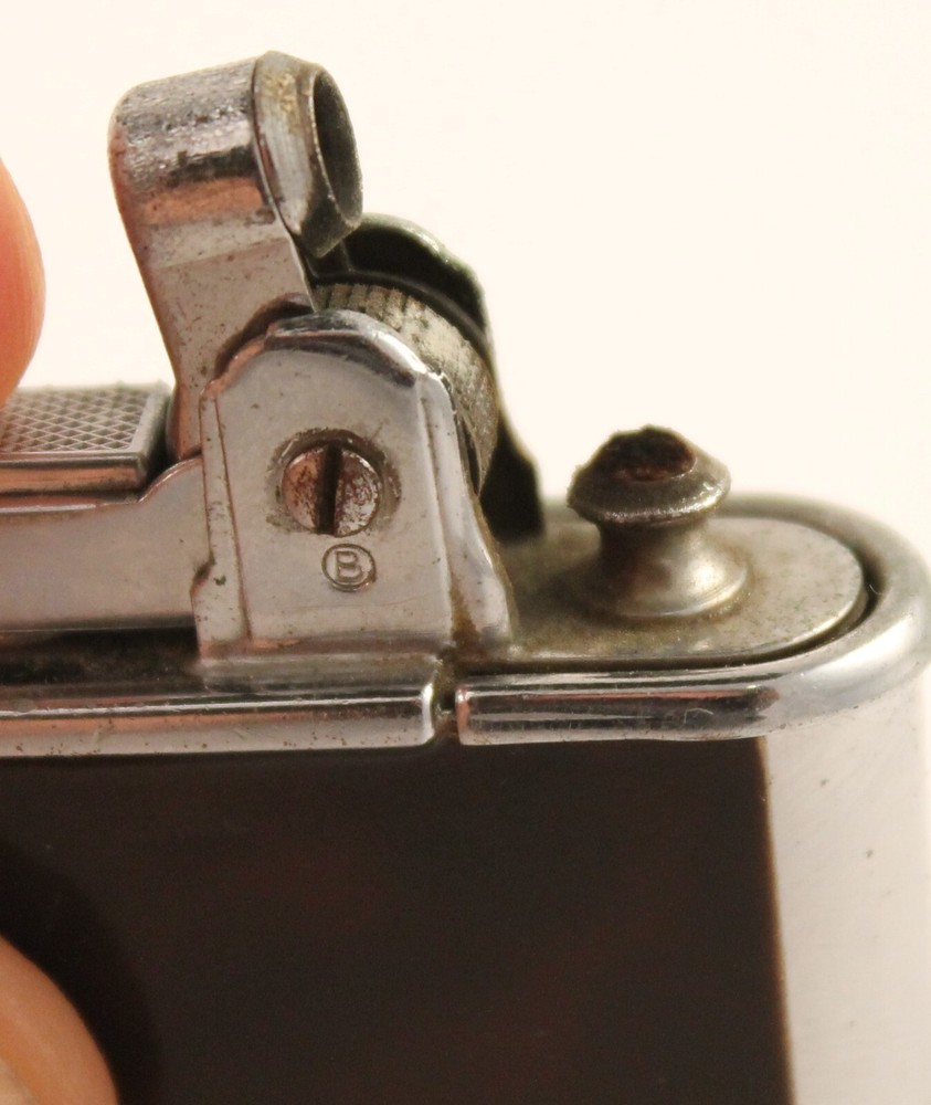 Ronson "Whirlwind" Lighter Tortoise Enamel "JB" Monogram