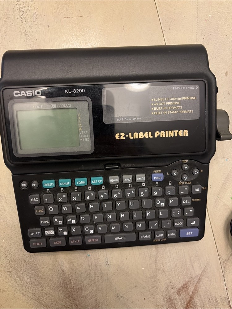 Casio KL-8200 EZ-Label Printer With AC Adapter