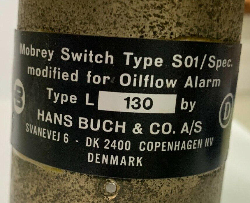 MOBREY S01D Type L130 Modified Oil Flow Alarm Switch by Hans Buch