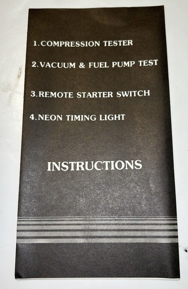 EQUUS 3032 10 Function Analyzer, 3050 Remote Start Switch, 3110 Timing Light