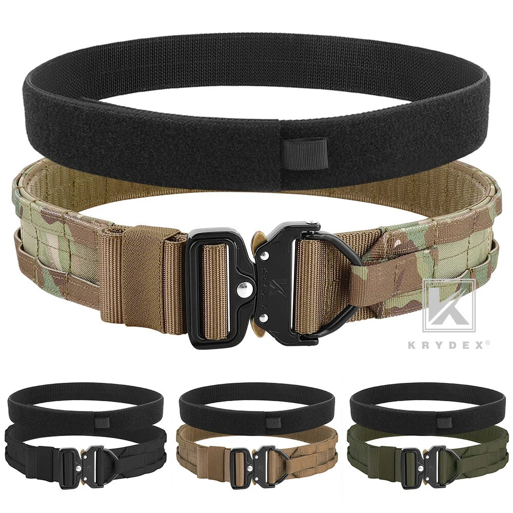 KRYDEX Tactical Belt 1.75 inch  Inner Outer Quick Release  Nylon Medium