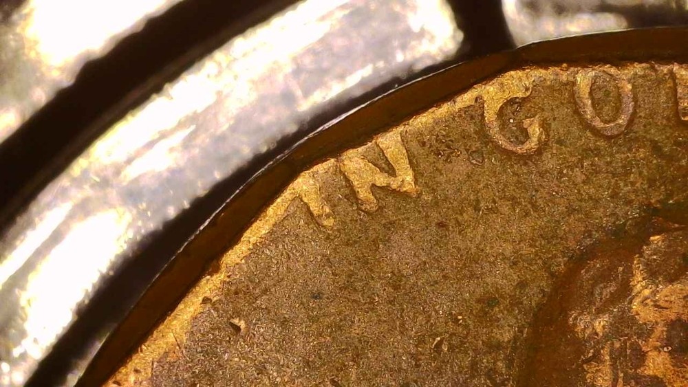 1970 D Lincoln Cent Clipped Planchet / Weak FG