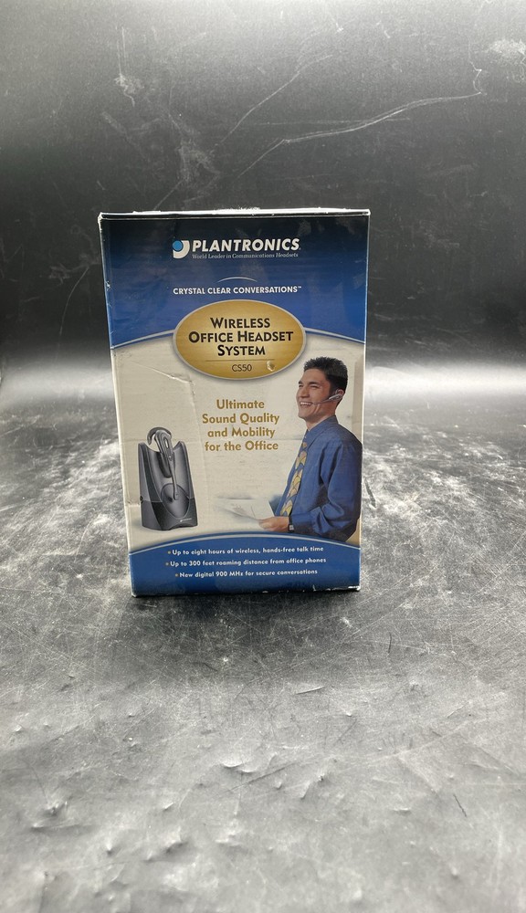 Plantronics CS50 Wireless Office Headset System Base & Headset
