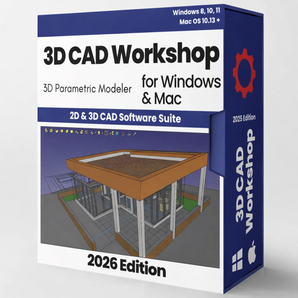 Professional CAD 2D 3D Parametric Graphic Modeling Software for Windows & Mac