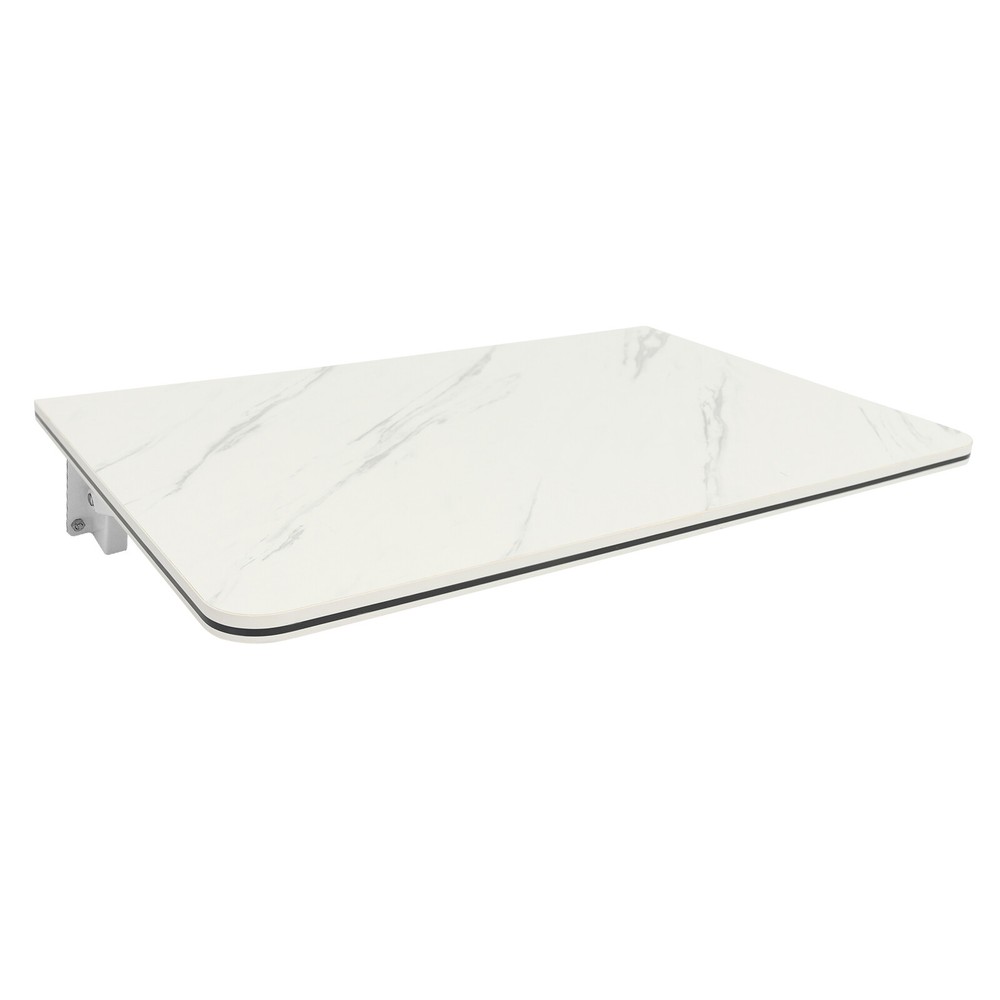 Wall Mounted Folding Table Floating Desk Drop Leaf Dining Table White 80*40cm