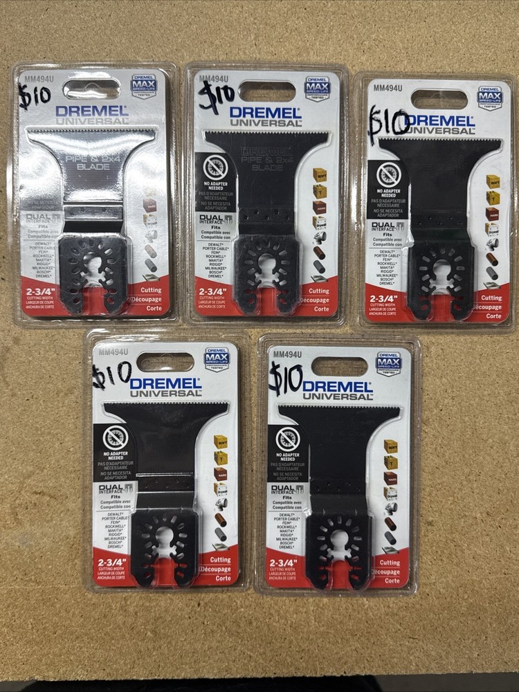 5 Pack - NEW Dremel Universal 2-3/4 in Oscillating Multi-Tool Blade 2.75”