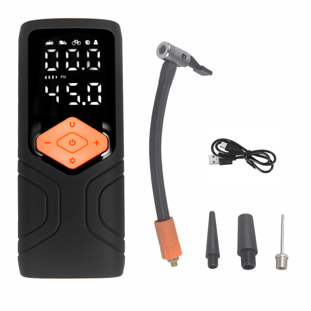 Air Compressor Portable Wireless Tire Inflatable Pump  digital display screen