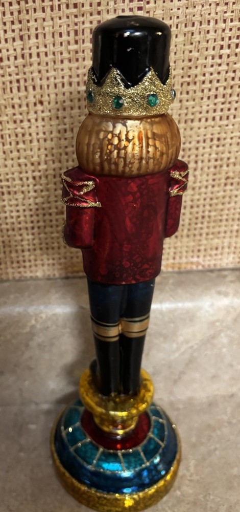 Mercury Glass Nutcracker Light-up Tabletop Holiday Christmas Decor