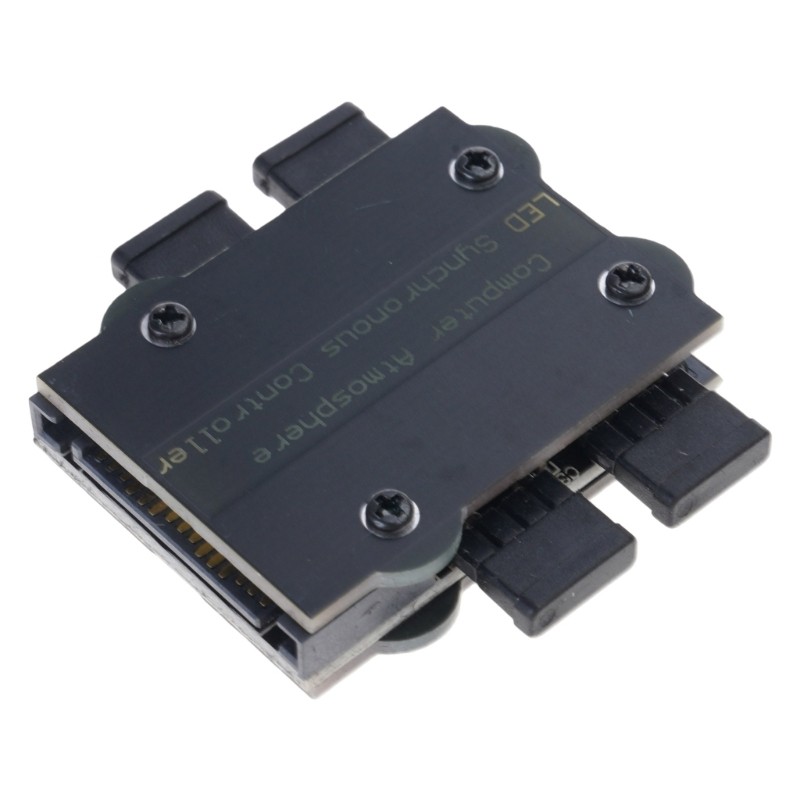 4 Port 5V ARGB Fan LED Sync Controller with USB2.0 9Pin Cable for Desktop