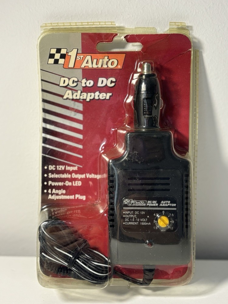 1st Auto DC To DC Adapter New Open Package