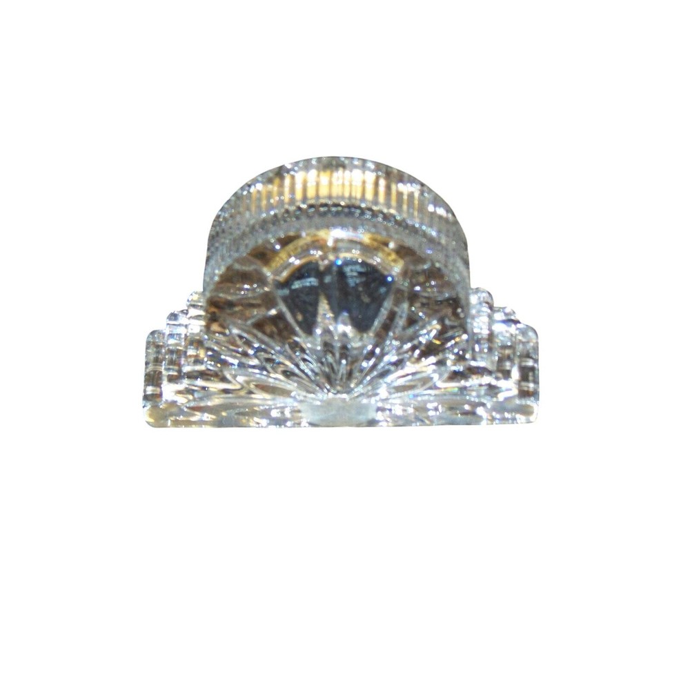 Crystal Clear Glass Clock