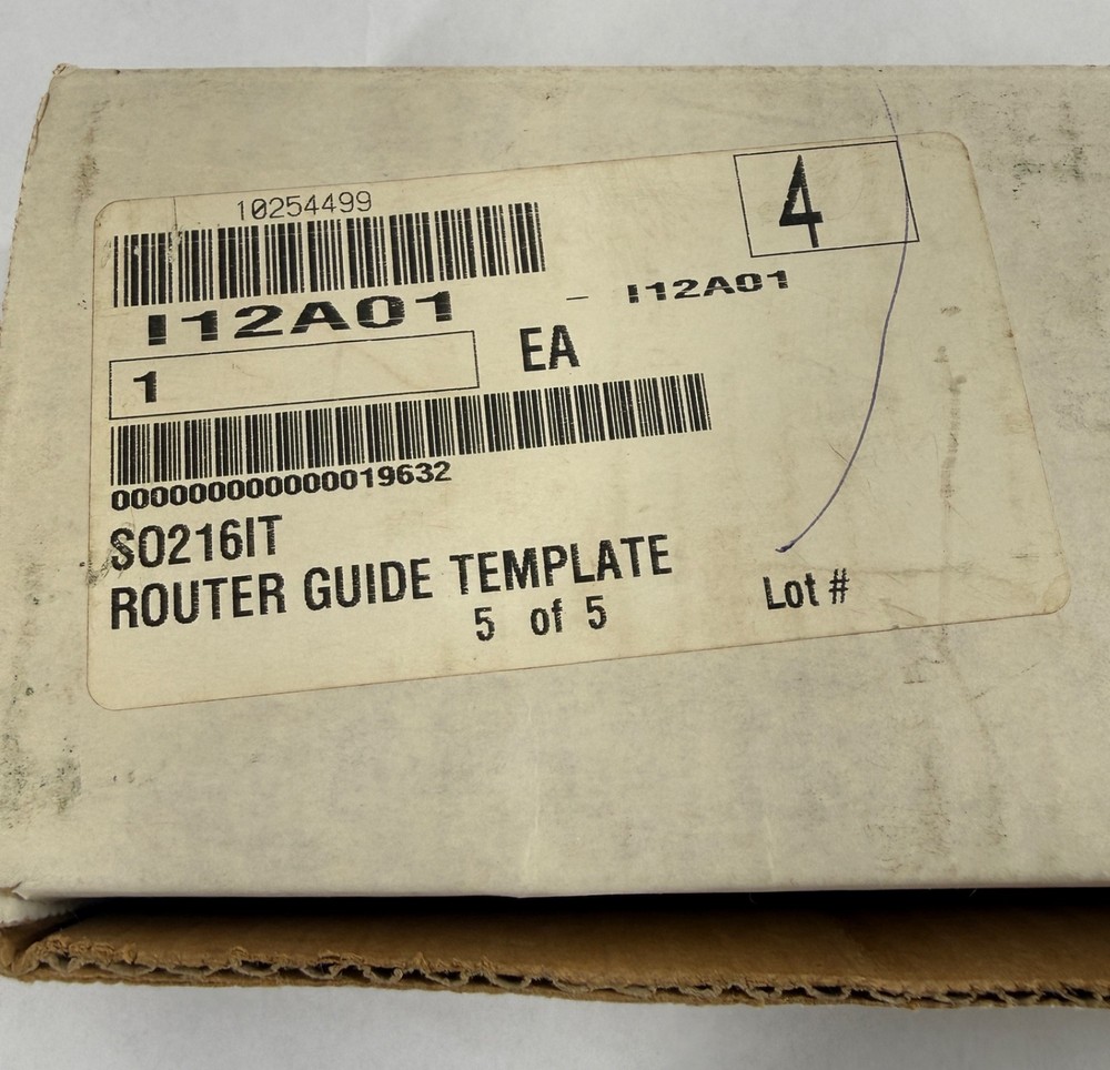 Soss Invisible Hinge Router Guide Installation Template 216IT (7046)
