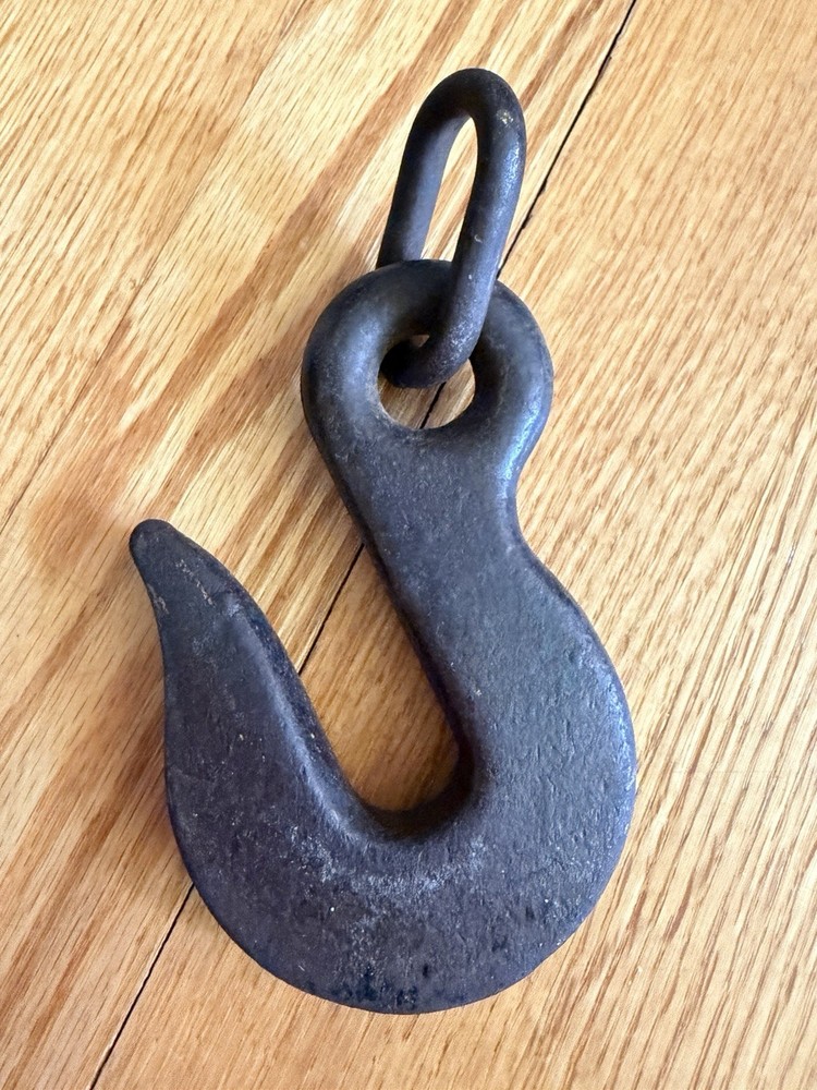 2 Antique Heavy Chain Hooks