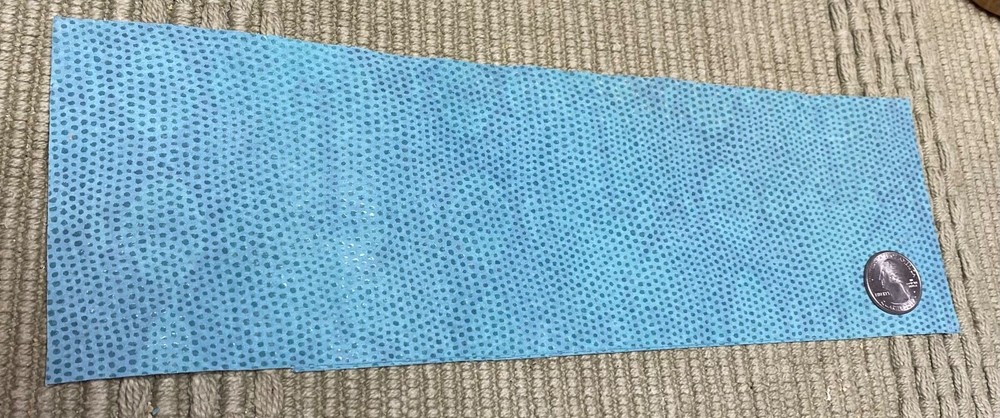 TURQUOISE PYTHON EMBOSSED PIGSKIN LEATHER WRAP FOR CUE HANDLE VERY SEXY!