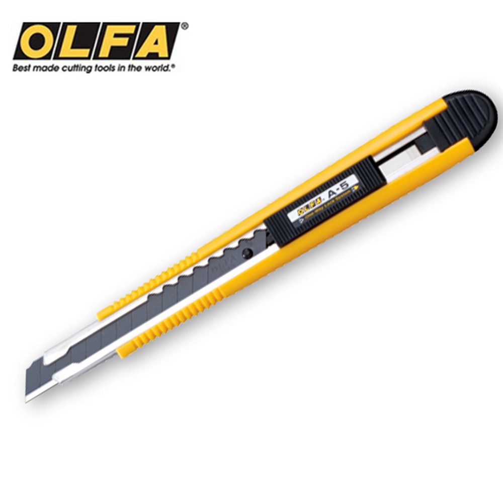 OLFA A-5 Standard Duty Featuring a one-way locking system auto-lock model