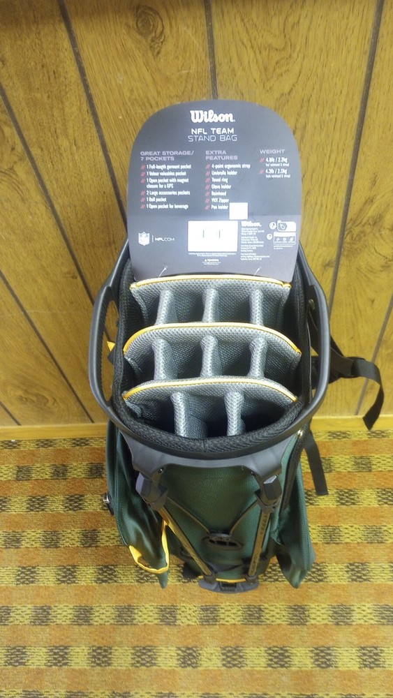 Wilson Green Bay Packer Stand Bag