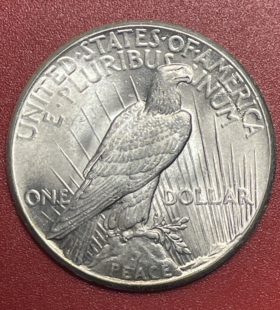 1927 P Peace Silver Dollar, Uncirculated.