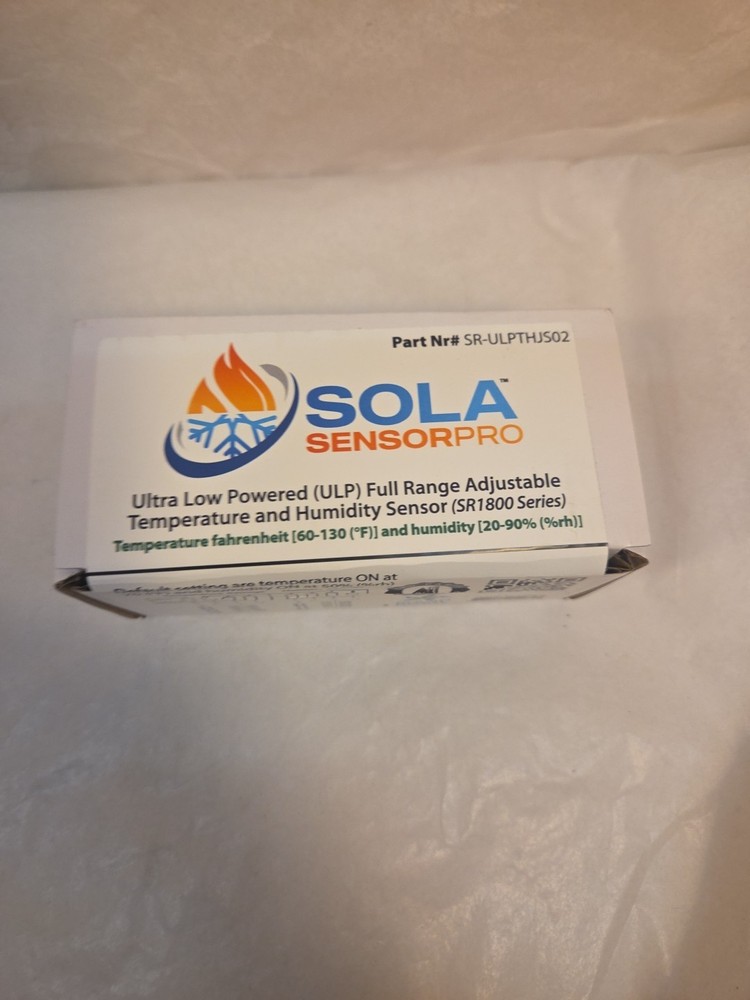 SolaSensorPRO Fully Adjustable Temperature & Humidity Sensor. sr-ulpthjs02