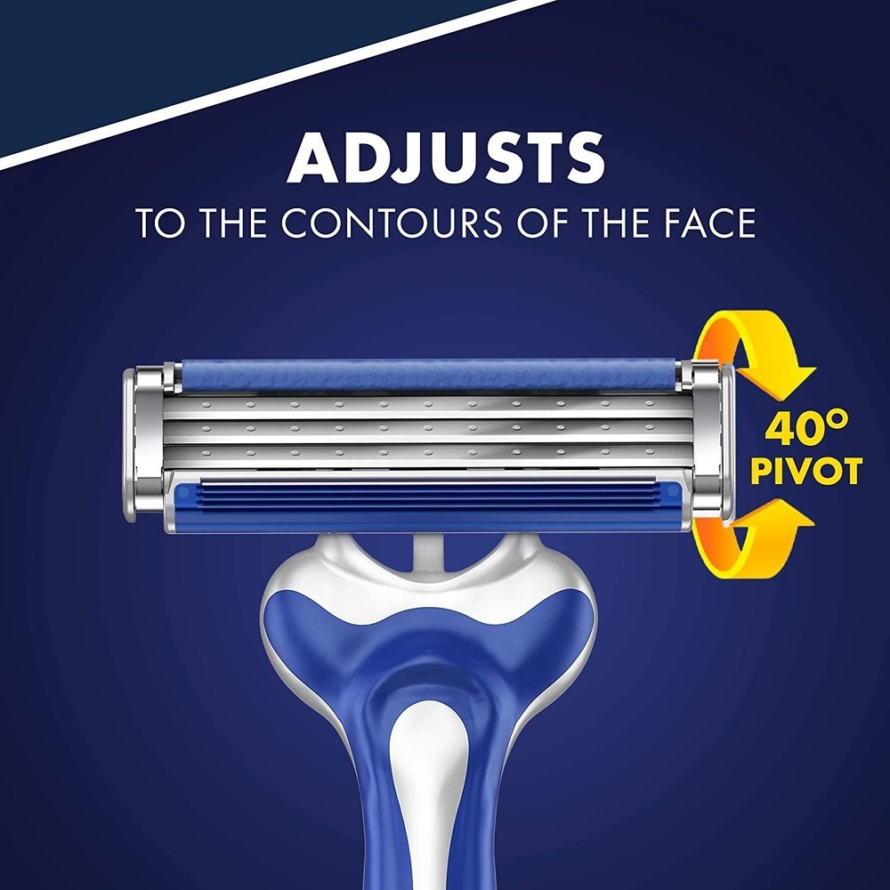 Gillette Sensor3 Smooth Shave Disposable Razor, 4 Count