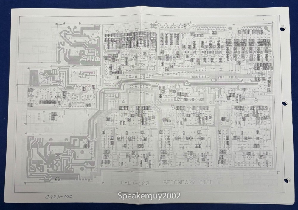 Original Peavey CAEX-100 Foldout Schematic