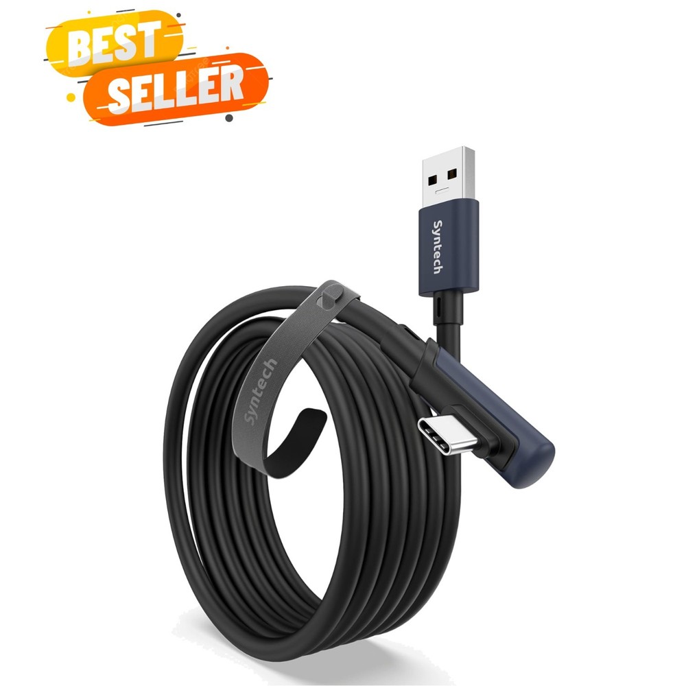 Flexible 10FT USB 3.0 Data Transfer Cable for VR Headsets - Durable Design