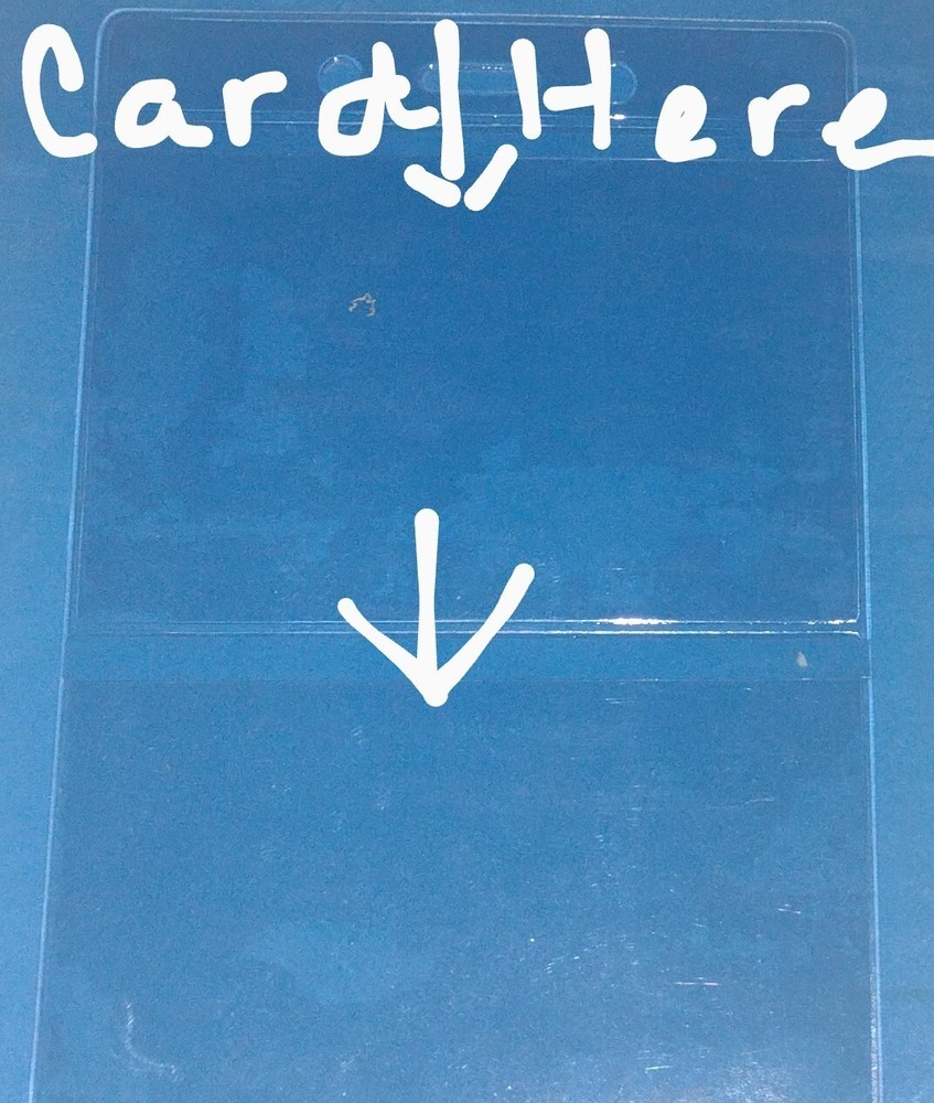 ID card/Badge Plastic Sleeve 2 Slots 100/Pkg