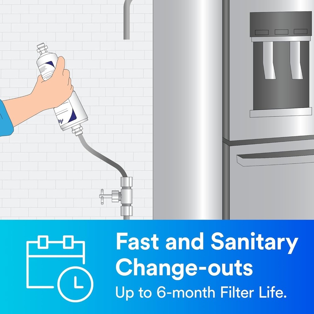 3-Pack Aqua-Pure AP717 Inline Water Filter for Refrigerator