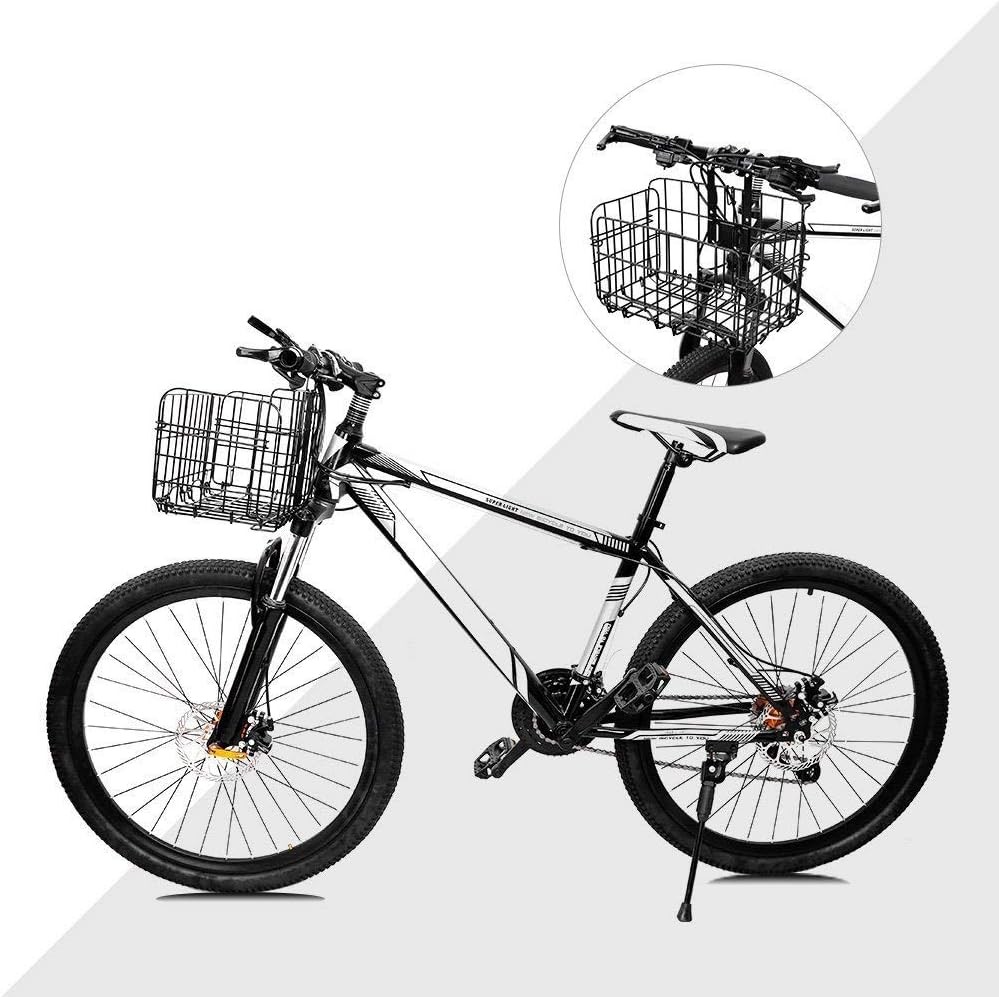 Folding Rear Bike Basket Wire Mesh Fold-Up Detchable Bicycle Front Cargo Rack
