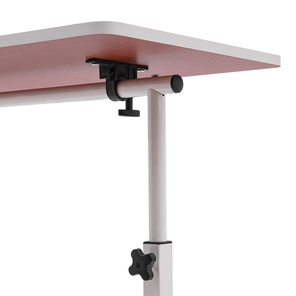 Adjustable Height Rolling Laptop Desk - Versatile Mobile Workstation