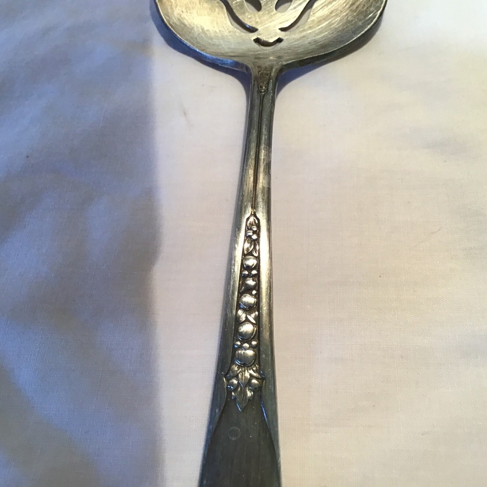 Wm. Rogers IS Fruit pattern tomato lifter