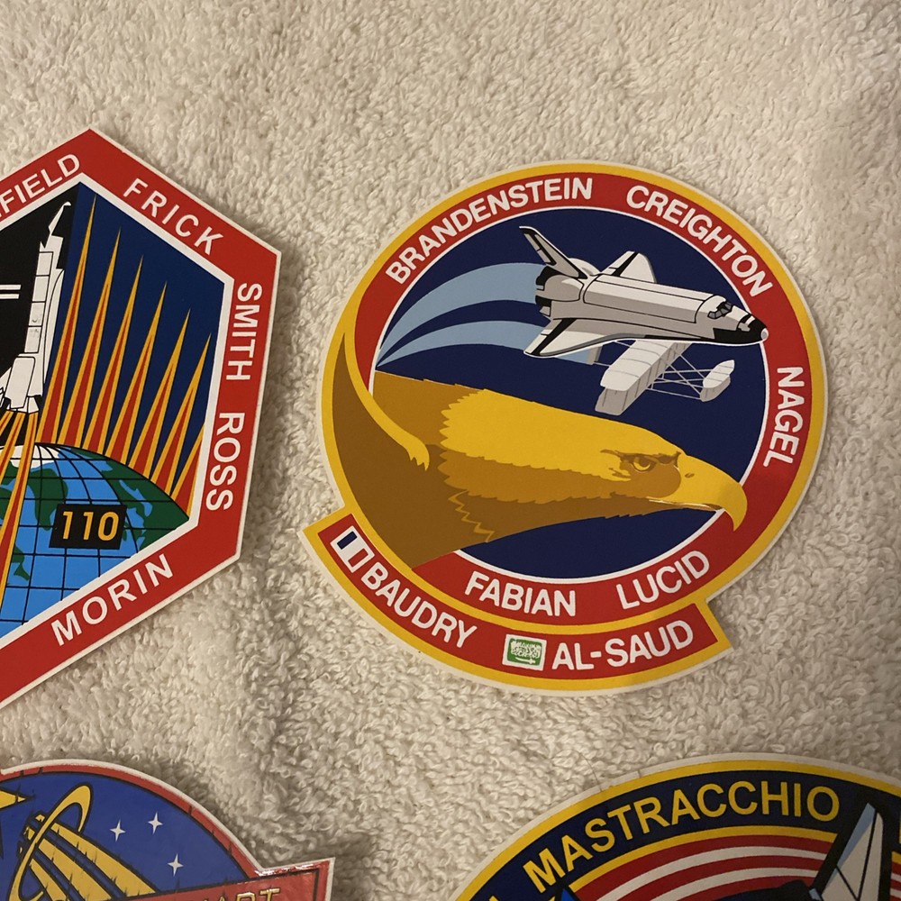 NASA SPACE Program Decal Sticker Lot / 10 Cape Canaveral Shuttle Authentic