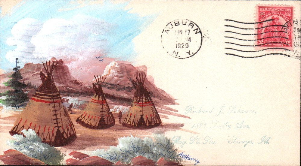 #657 Sullivan Expedition Henry FDC - Auburn (2471929657002)