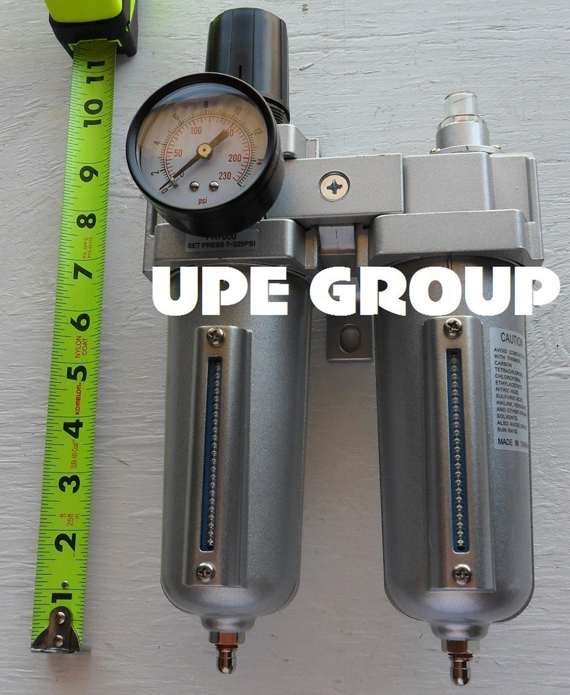 1/2" HEAVY DUTY COMBO PARTICULATE & COALESCING FILTER REGULATOR COMPRESSED AIR