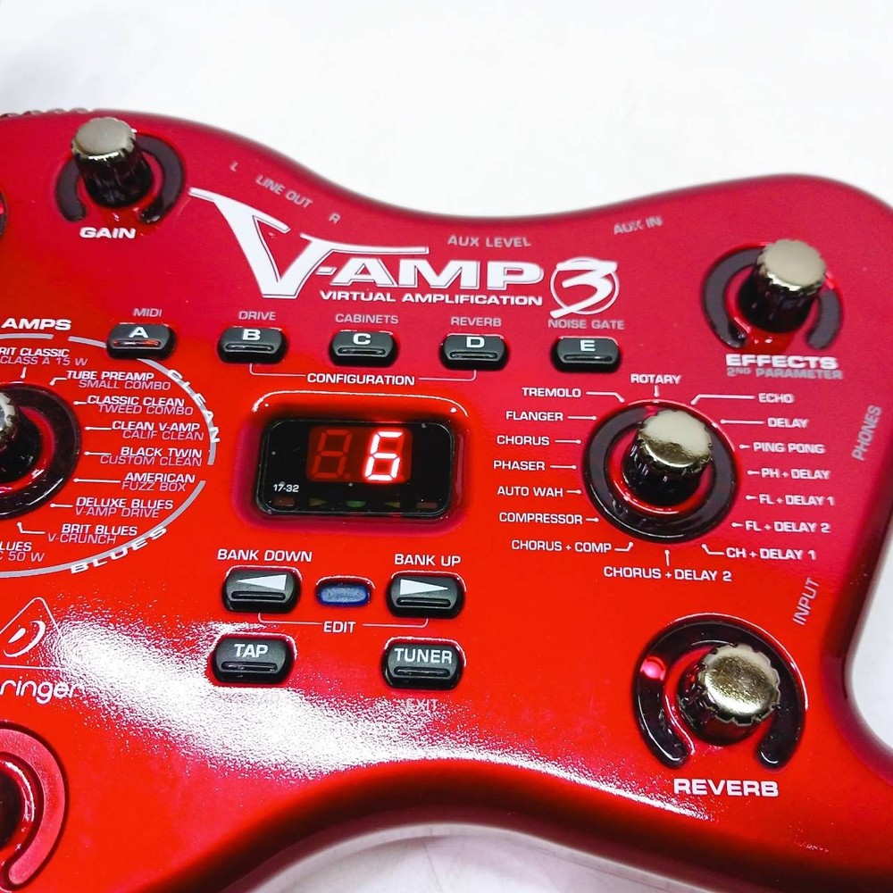 Behringer Multi Effects Processor V-AMP3 Amp Simulator Tested Japan BB177
