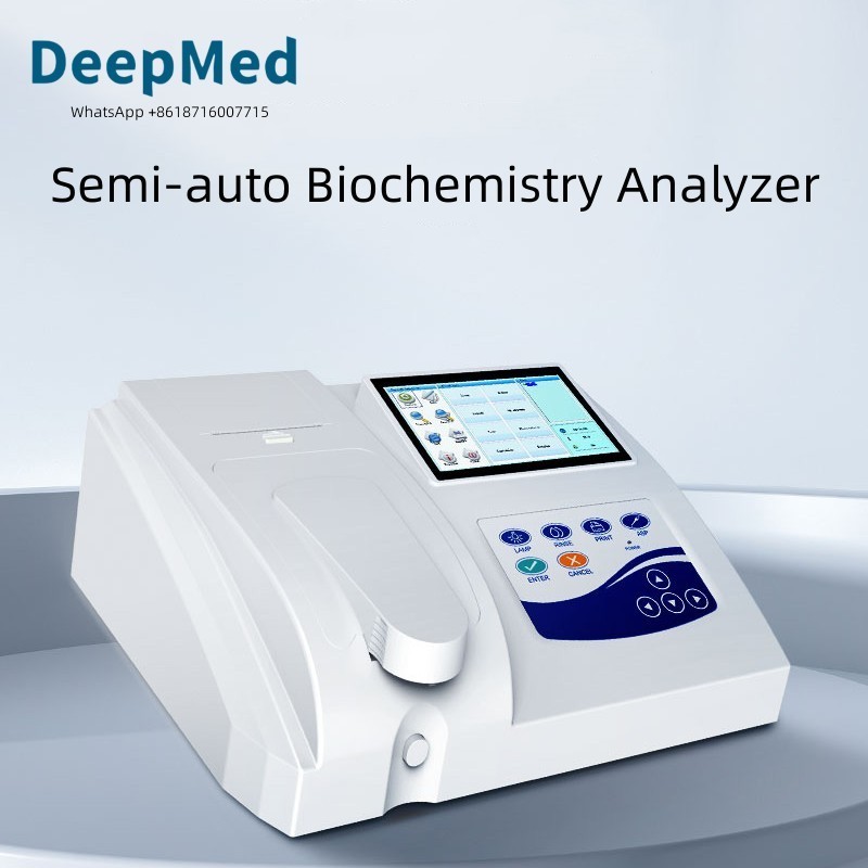 Semi-auto Biochemistry Analyzer 7'' LCD Touch Screen analyzing blood fluid Print