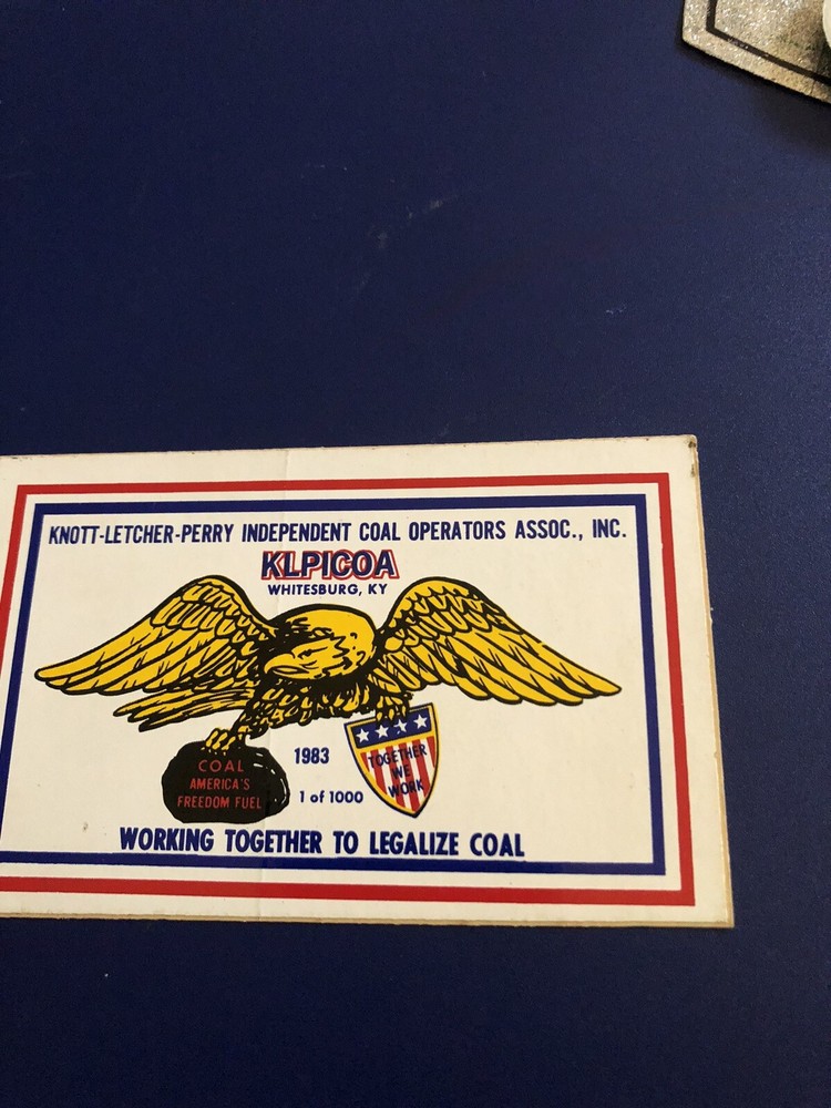 coal mining stickers nice older coal company