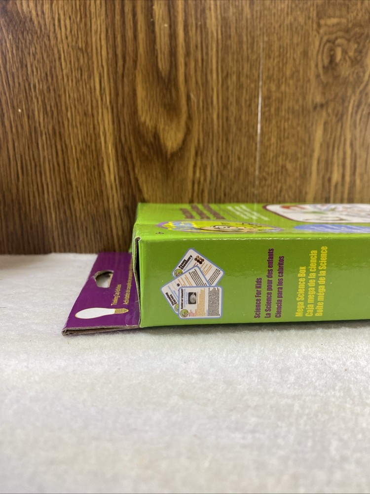 Science For Kids Mega Science Box. 24 PC, 20- 5 Min Experiments. READ.