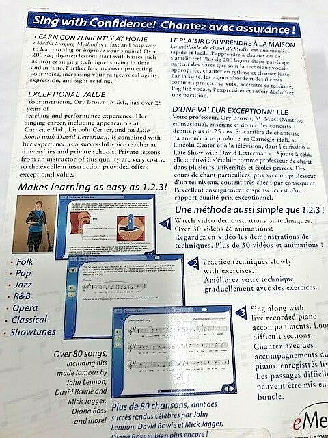 eMedia Singing Method for Windows/Mac DVD NEW!