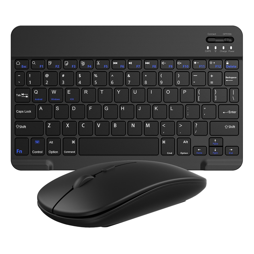 Wireless Bluetooth Keyboard and Mouse Set Rechargeable for iPad Laptop Computer