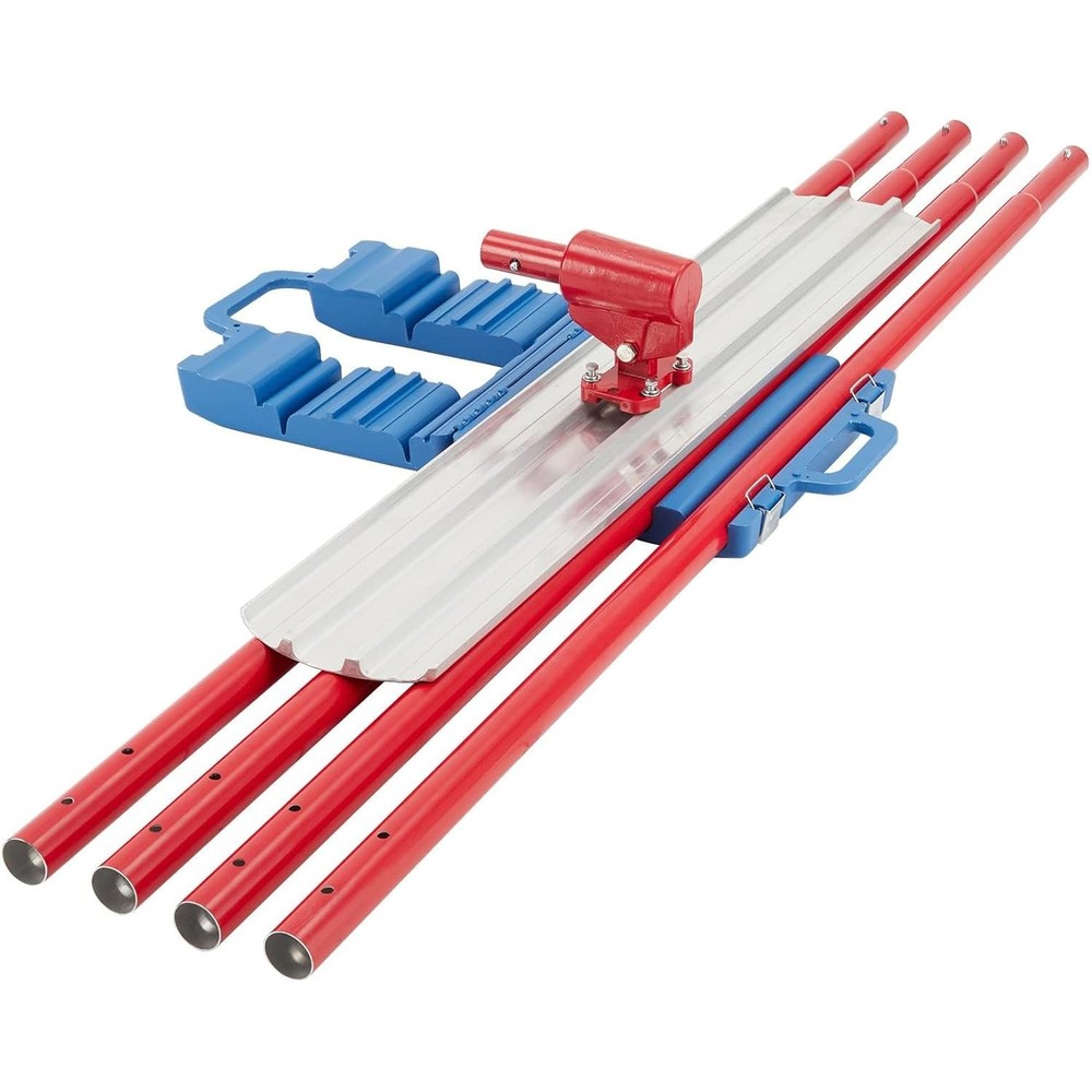 Bull Concrete Float 36"x8" Concrete Tool Trowel Float with 4 Handle Round End US