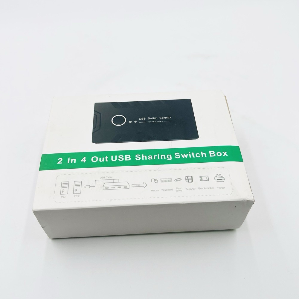 USB 3.0 Switch, ABLEWE KVM Switch Selector 2 Computers Sharing 4 Devices