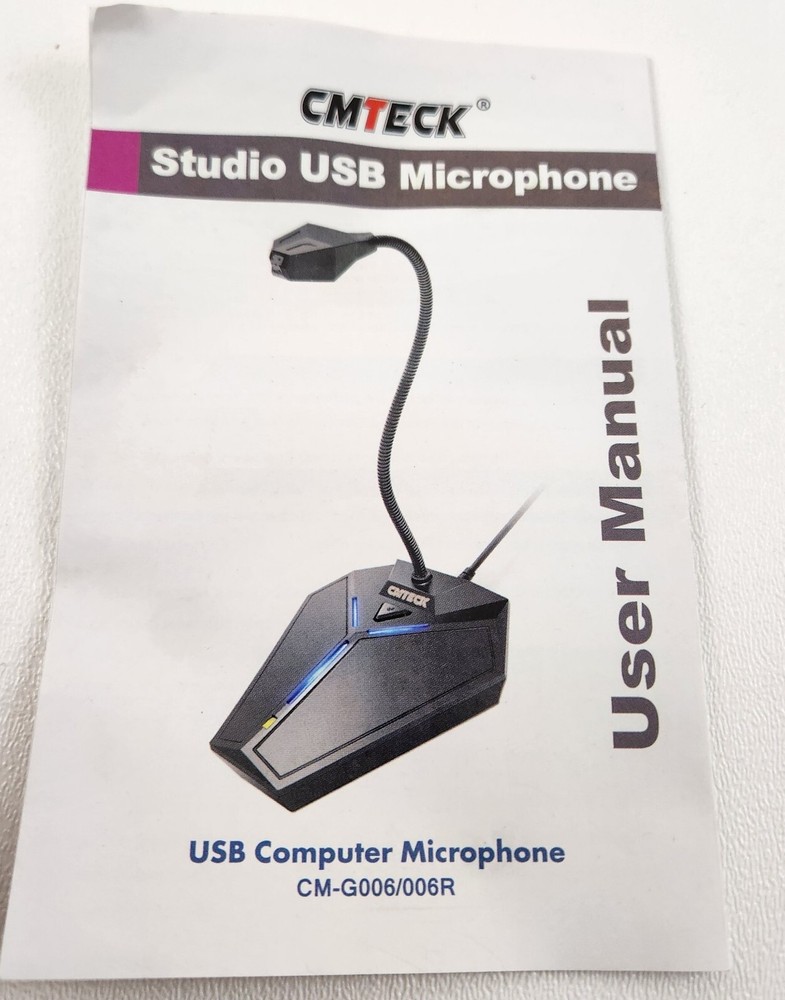 CMTECK CM-G006 Studio USB Computer Microphone - Black