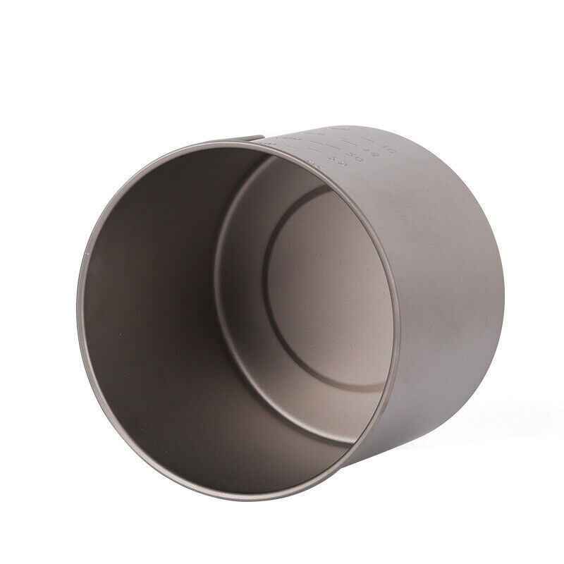 Ultralight Titanium Pan Outdoor Cookware Camping Pot Folding Tableware 1100ML