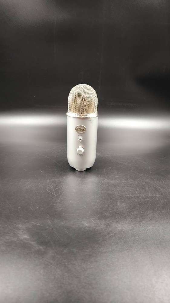 Blue Yeti Microphone Used Working Silver